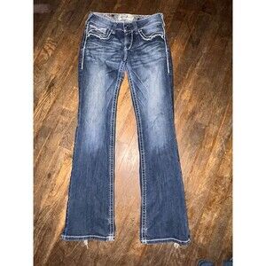 Ariat Women’s Jeans 29R Bootcut Stretch Mid Rise Real Denim Thick Stitch